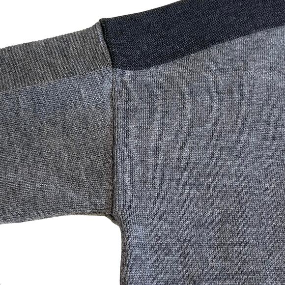 MM6 Maison Martin Margiela Wool V-Neck Knit Cardigan Button Front Sweater Gray - Picture 4 of 10